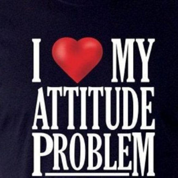 I Love My Attitude Problem T Shirt - Picture 1 of 1